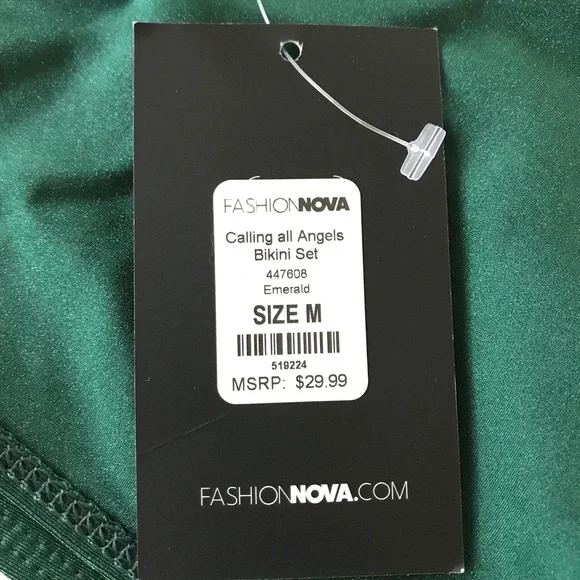 NWT Fashion Nova Calling All Angels Bikini Set M - Picture 3 of 11
